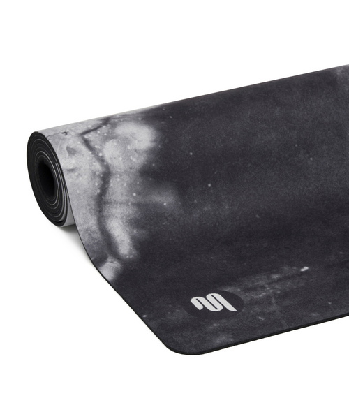 LUXE Eco Yoga Mat - White & Grey Marble
