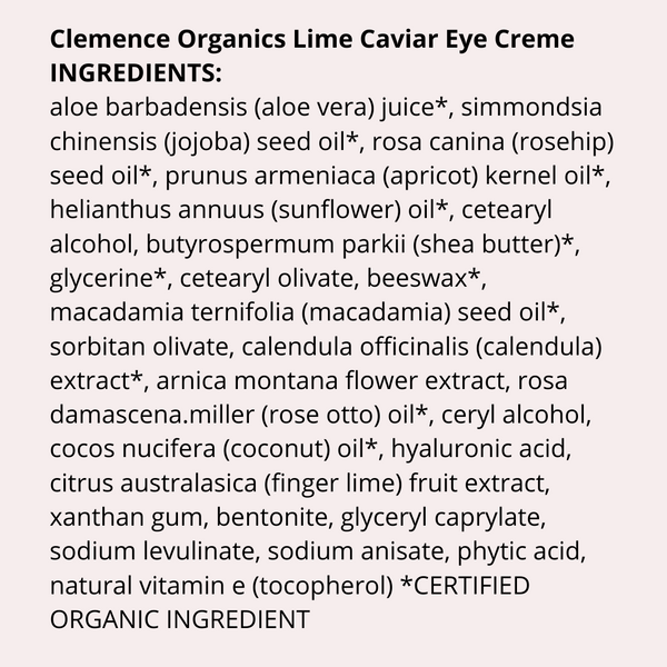 Lime Caviar Eye Creme
