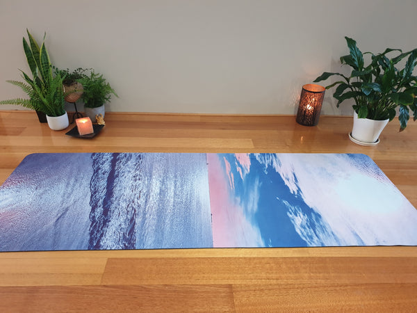 Luxury Eco Yoga Mat - Western Sunset